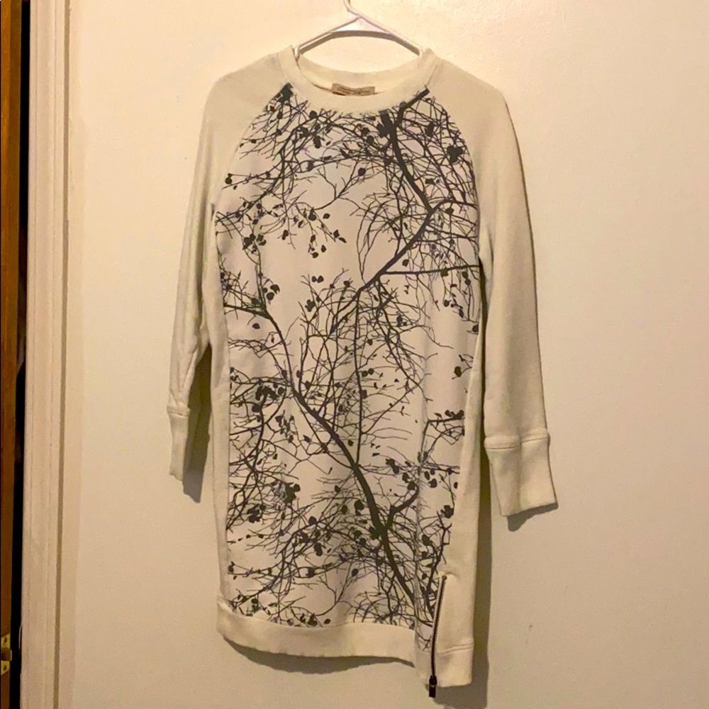 Long Tree Design Sweater